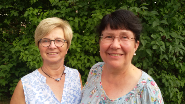 Maria Hauser und Mechthild Warnke